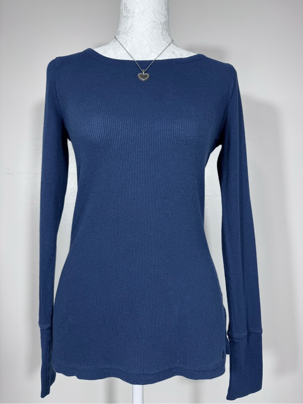 Aerie Long Sleeve Top in Navy Blue